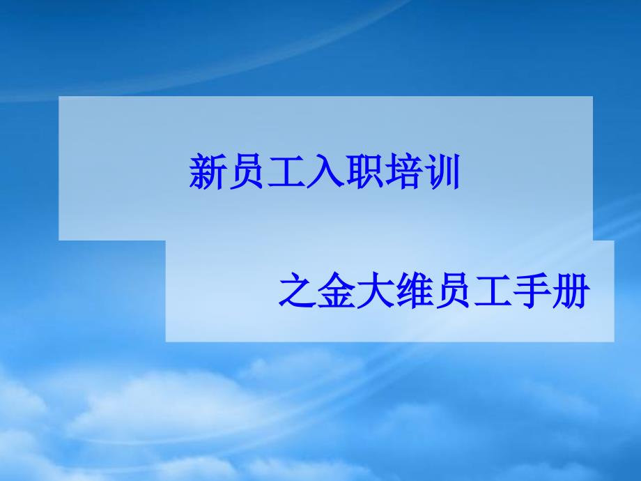 某知名公司员工手册_第1页