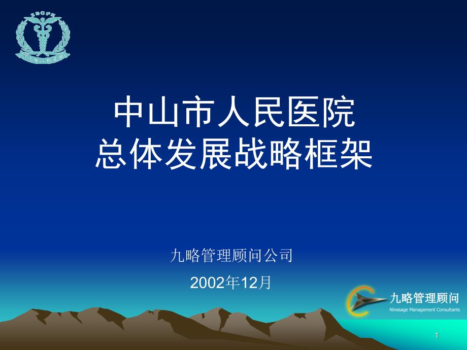 中山市人民医院的总体发展战略框架_第1页