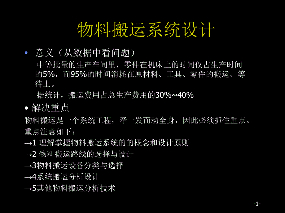 物料搬运系统与路线_第1页