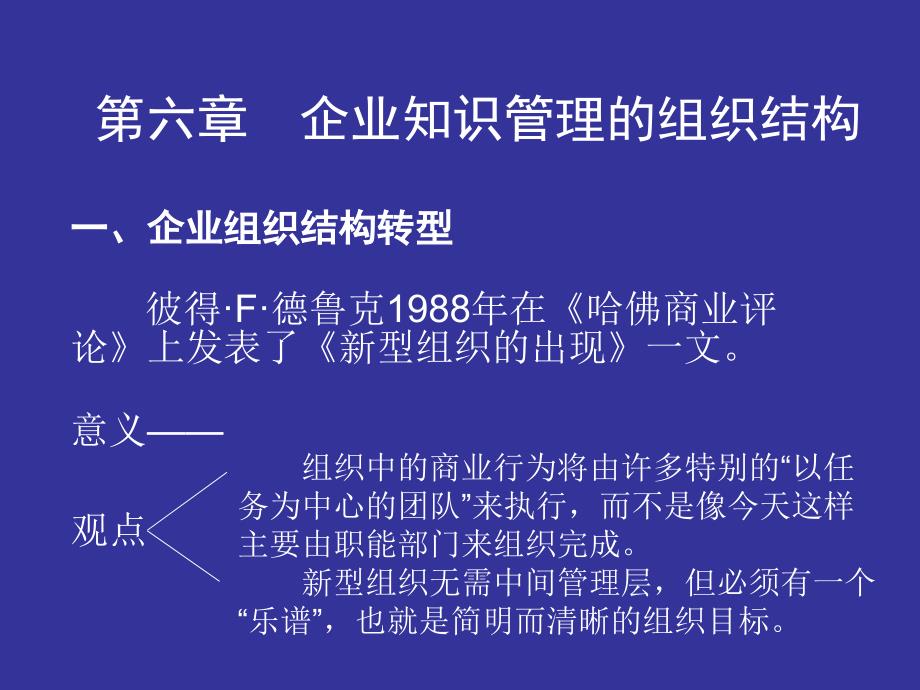 第六章企业知识管理的组织结构_第1页