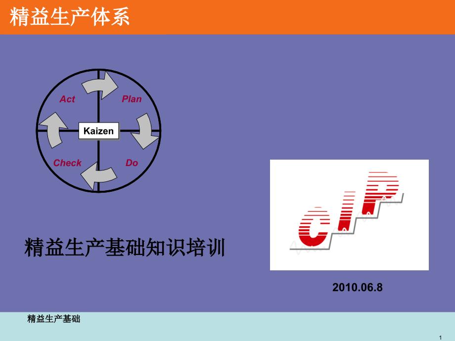 精益生产基础知识培训课件_第1页