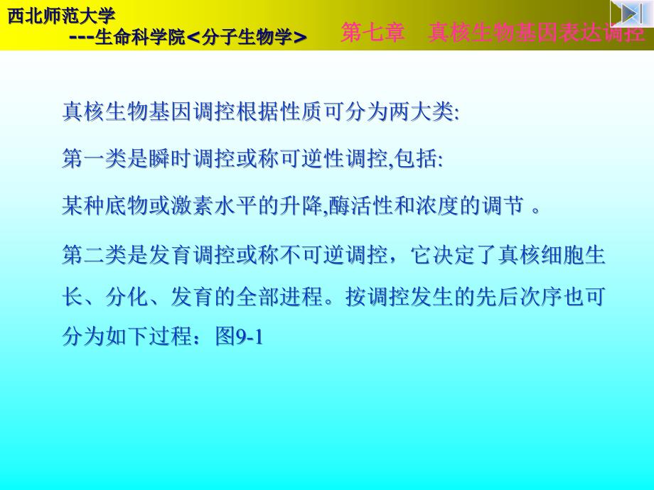 第七章真核基因表达调控_第1页