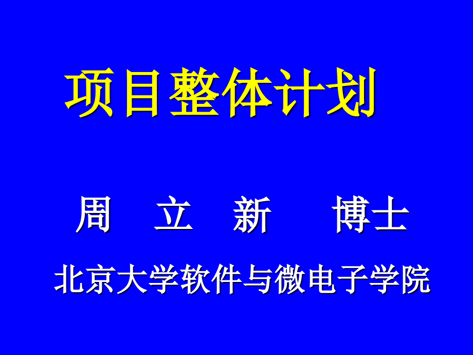 项目整体计划_第1页