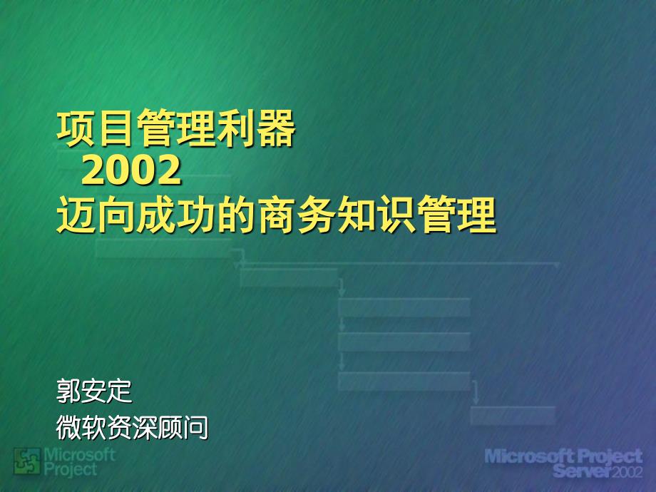 项目管理利器迈向成功的商务知识管理_第1页