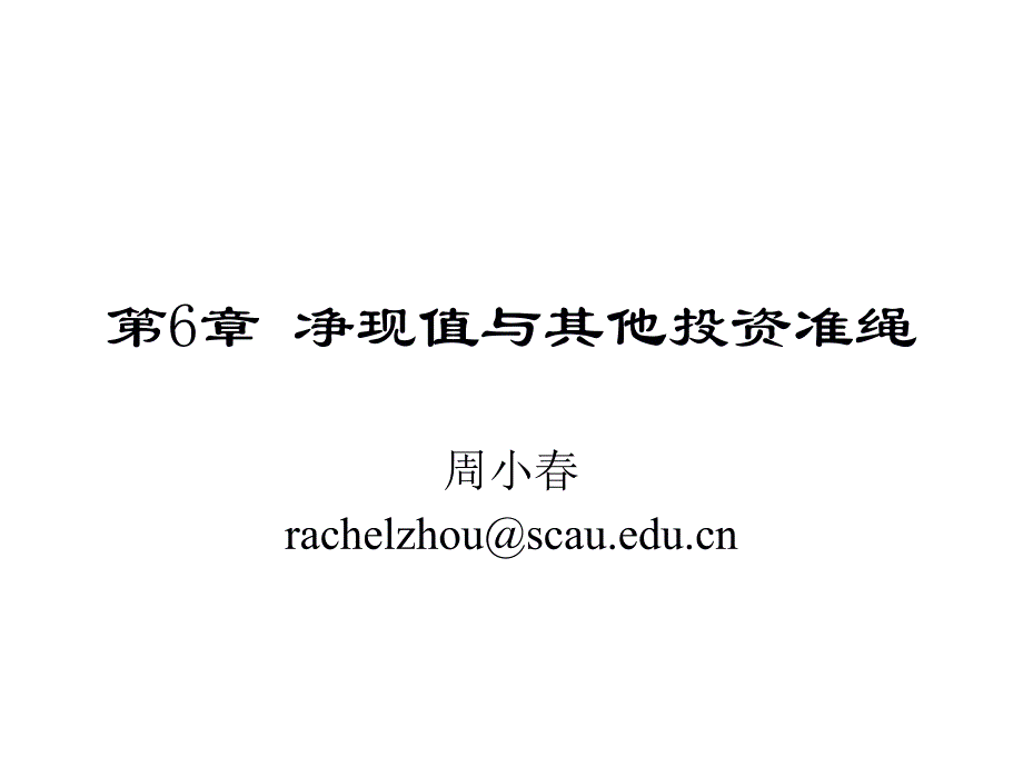 净现值与其他投资准绳_第1页