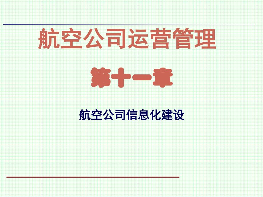 上课11航空公司信息化建设_第1页