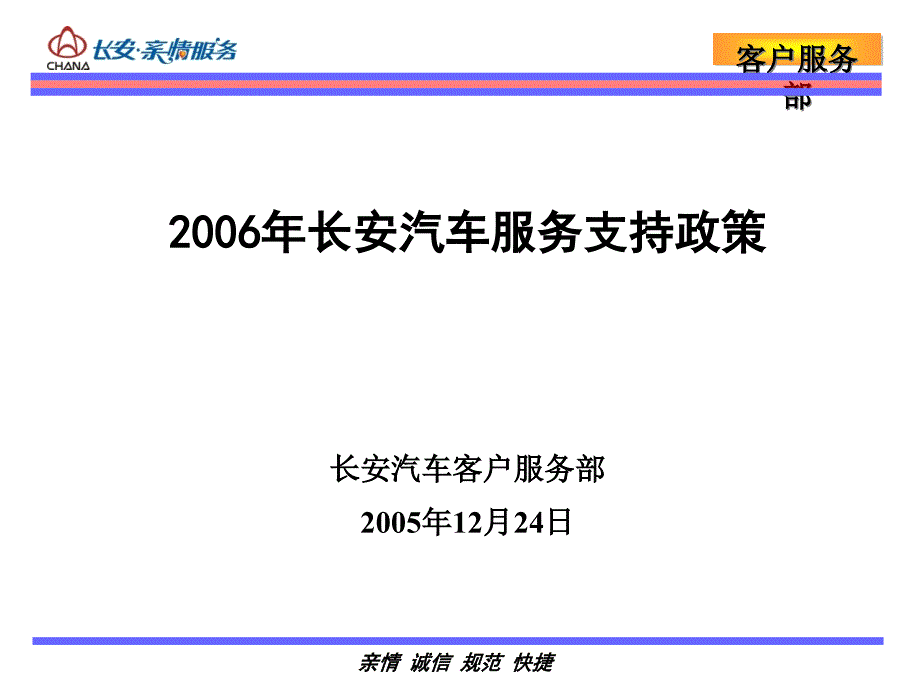 某年某汽车服务支持政策_第1页