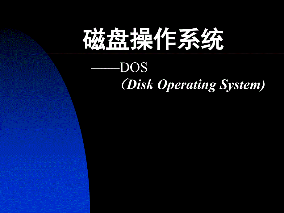 磁盘操作系统-dos_第1页