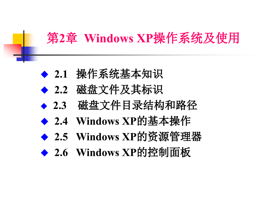 第2章windows XP操作系统及使用(21-23)_第1页