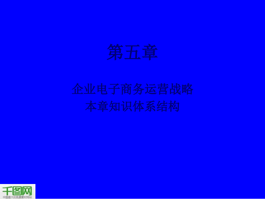 企业电子商务运营战略PPT模板_第1页