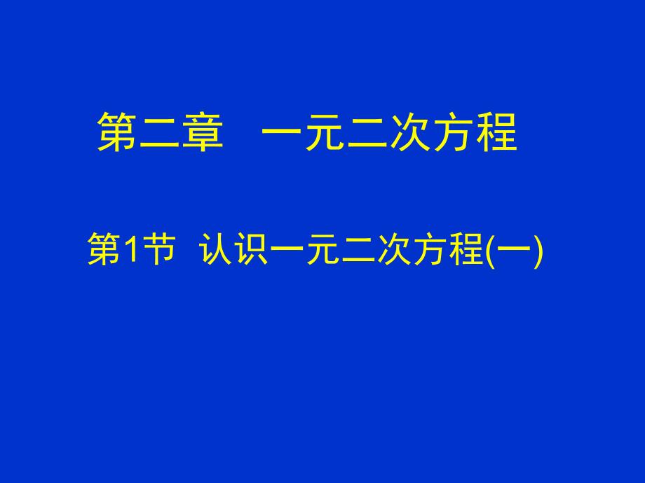 (精品)一元二次方程的概念 (6)_第1页