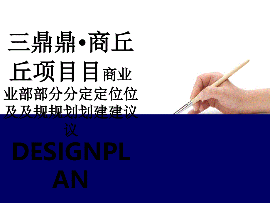 某项目商业部分定位及规划建议方案_第1页