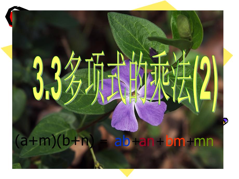 3.3多项式的乘法(2)_第1页