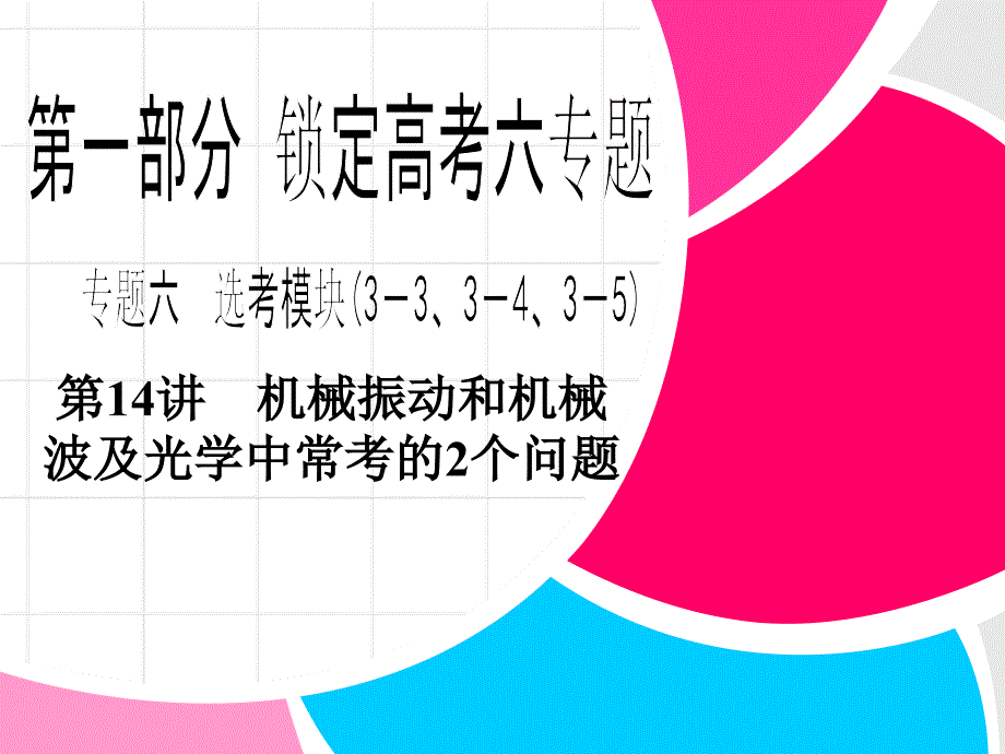 2013高考物理步步高二輪復(fù)習(xí)全攻略專(zhuān)題第1部分 第14講_第1頁(yè)