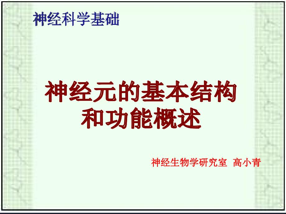 神经元的基本结构和功能概述_第1页