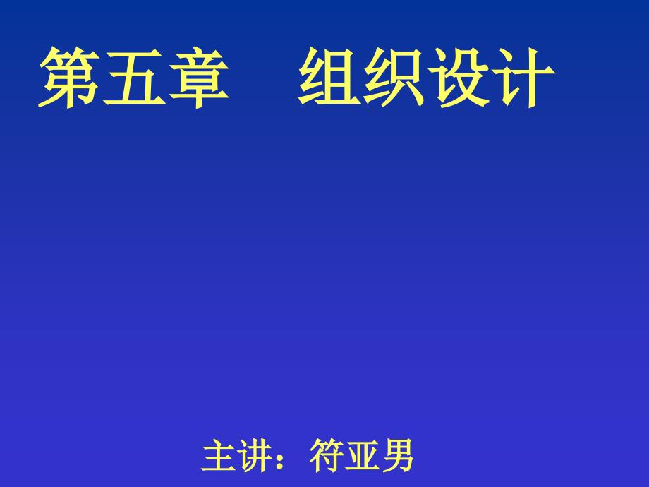 管理学第三版第五章组织设计_第1页