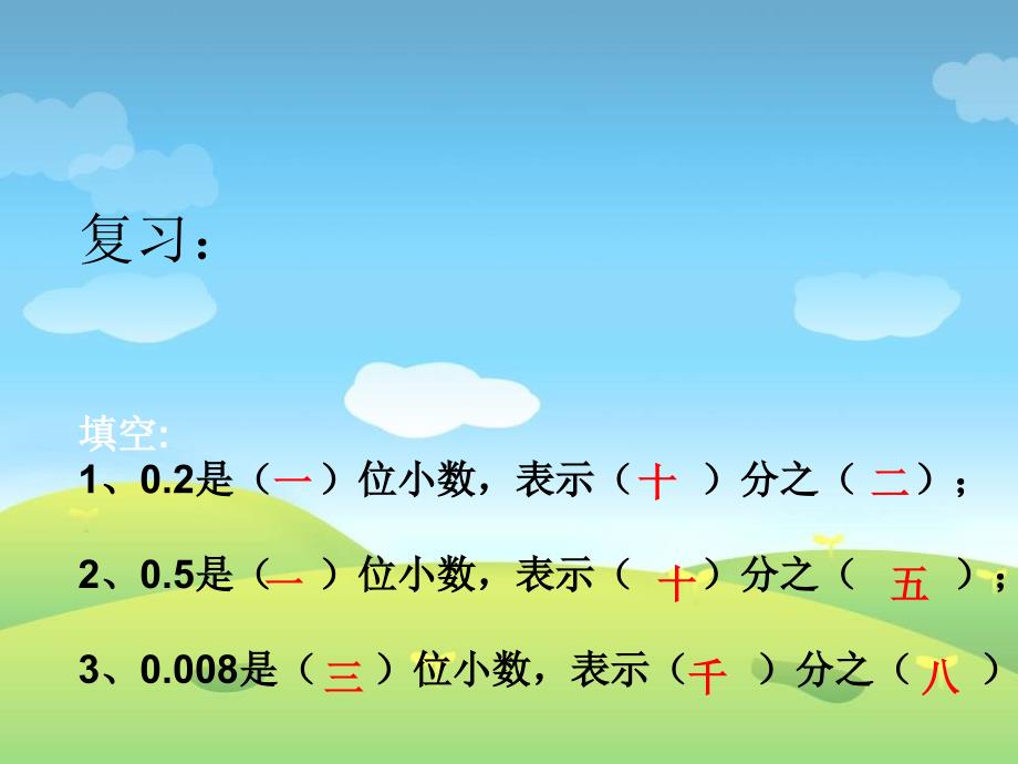 小数的读法和写法ppt四年级数学下册_第1页