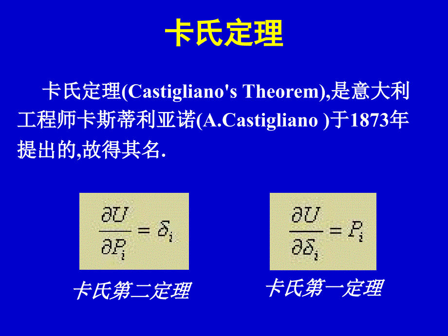 材料力学卡氏第二定理_第1页