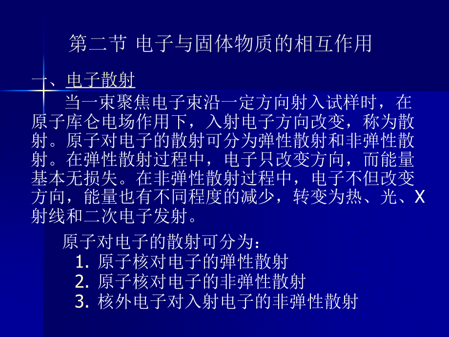 电子与物质的相互作用_第1页