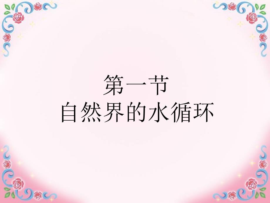 高三一轮复习《自然界的水循环》ppt_第1页