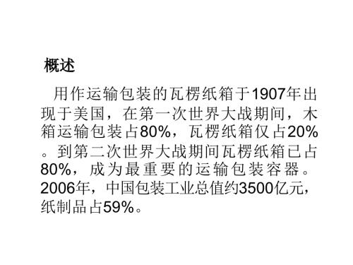 瓦楞紙箱行業(yè)知識(shí)