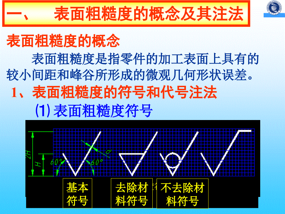 表面粗糙度和基准符号画法_第1页