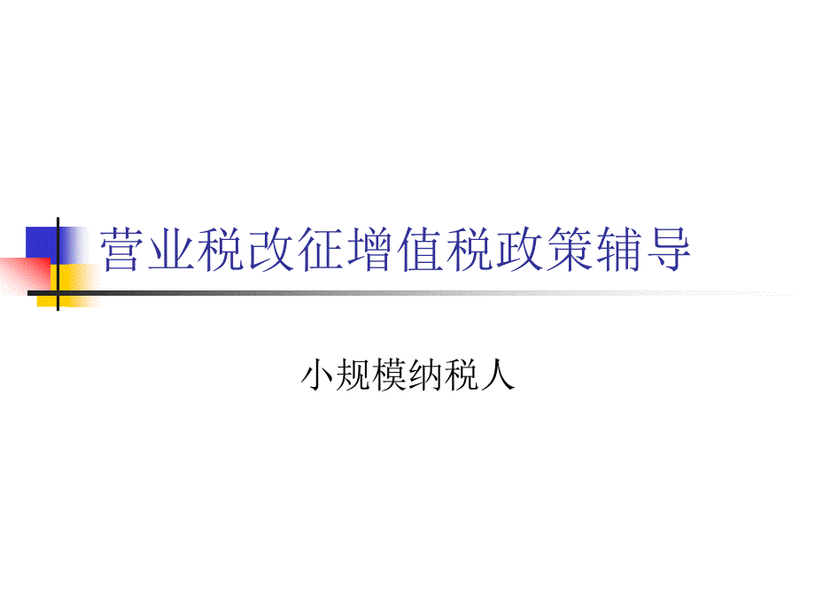 純地稅小規(guī)模納稅人培訓(xùn)最終版_第1頁(yè)