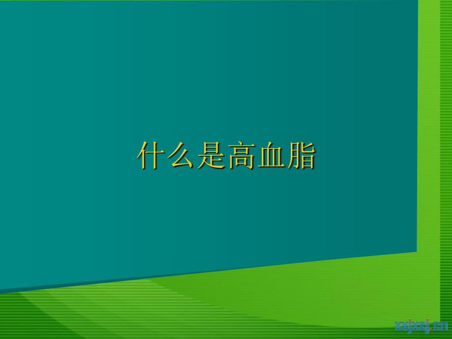 什么是高血脂ppt课件_第1页