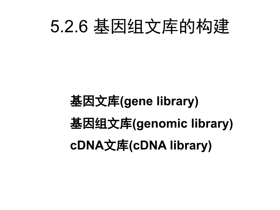 分子生物学-10-1-G库课件_第1页