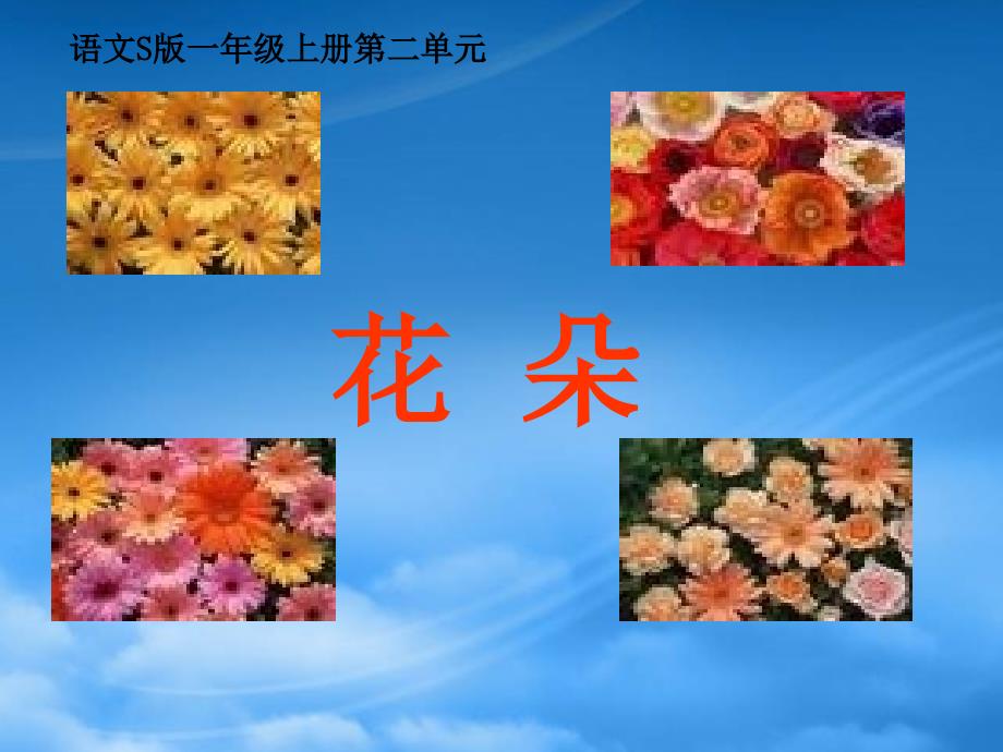 一级语文上册 花朵课件 语文S_第1页