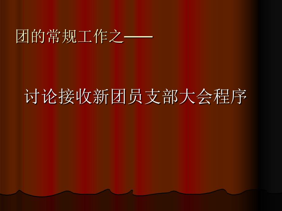 接收新团员支部大会程序_第1页