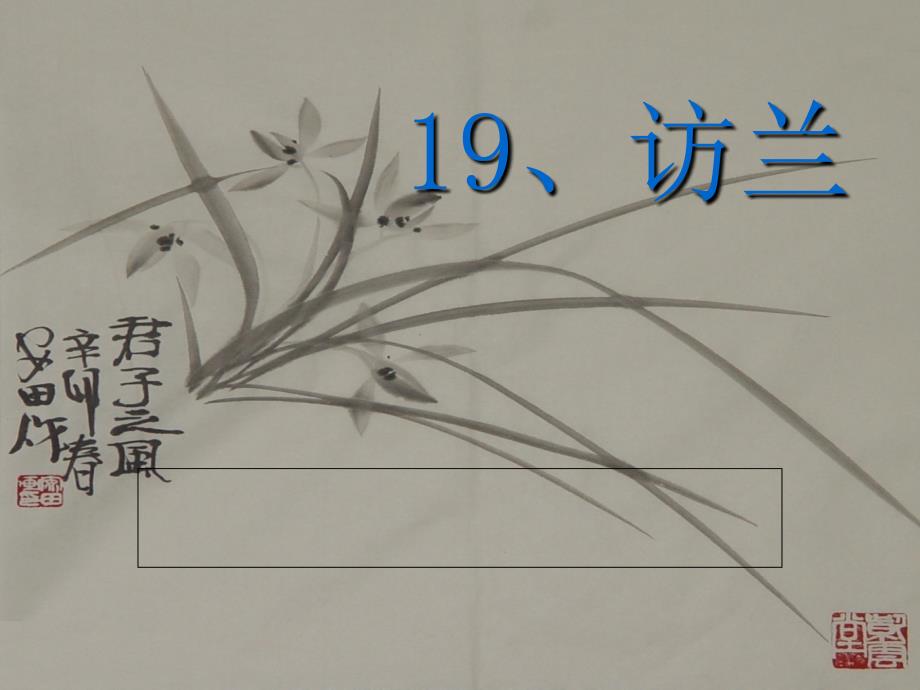 19、访兰___西师大版六年级下册(教育精品)_第1页