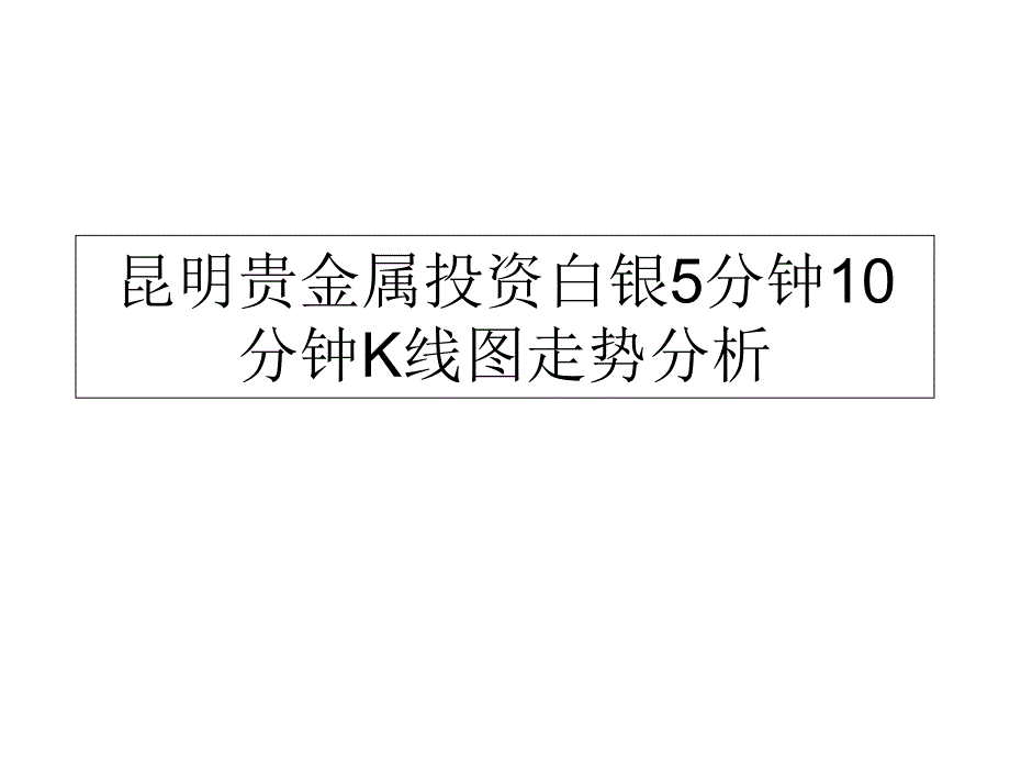 昆明贵金属投资白银5分钟10分钟K线图走势分析_第1页