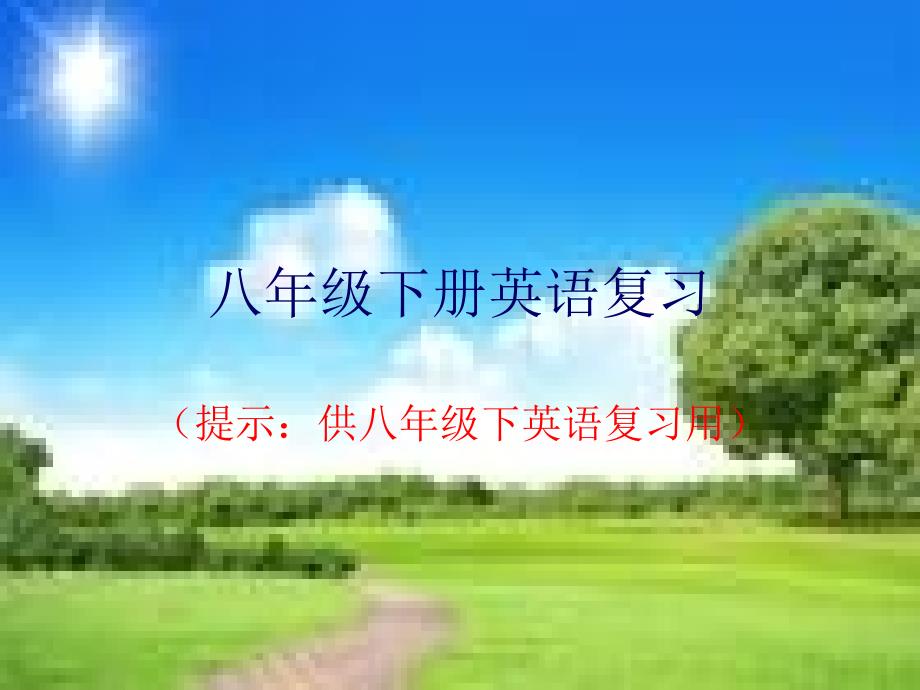 八年级下册英语复习_第1页