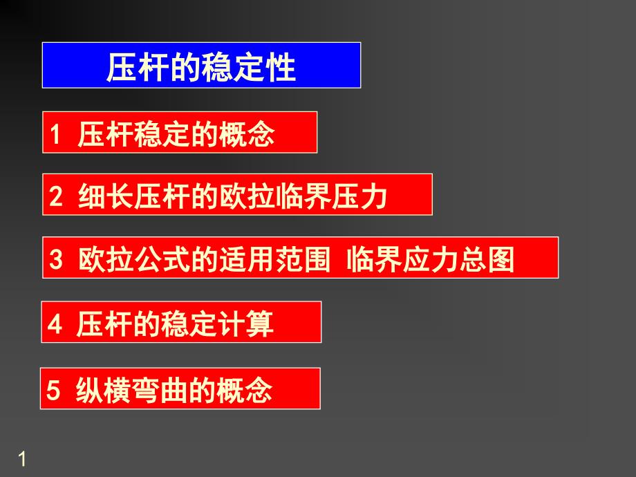 材料力学课件：压杆的稳定性_第1页