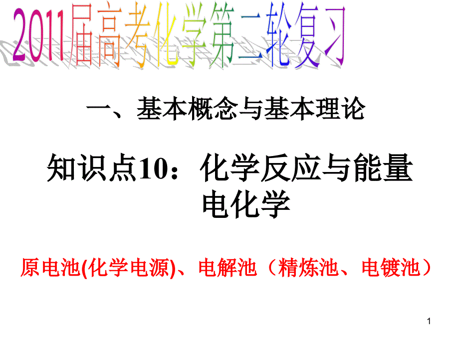 原电池、电解原理及其应用_第1页