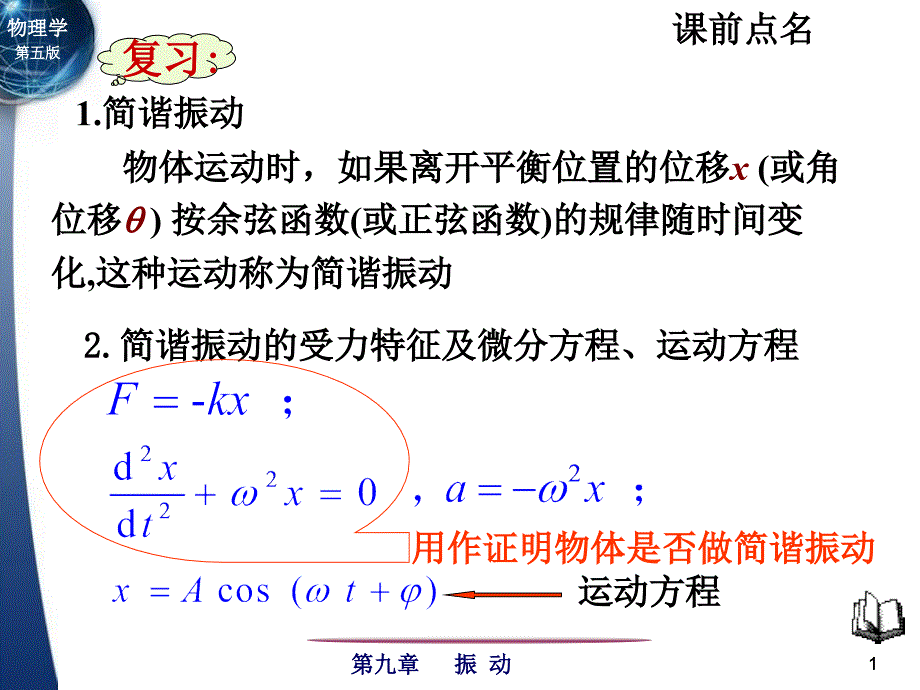 大学物理第五版下册简谐运动的合成_第1页