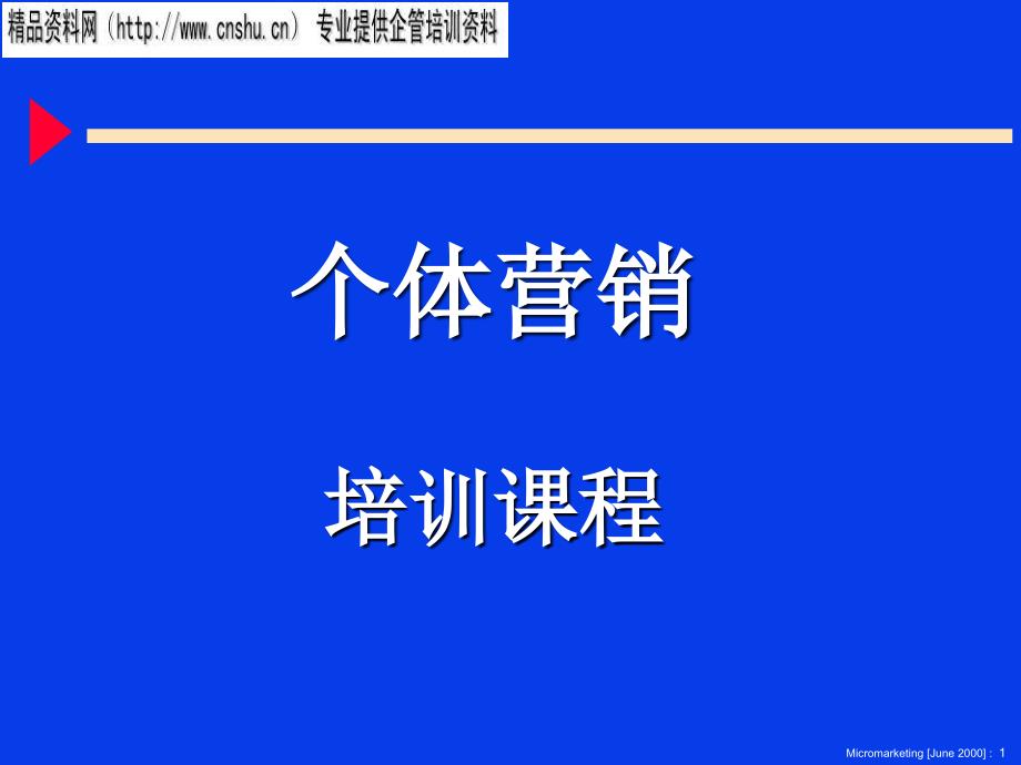 個(gè)體營(yíng)銷(xiāo)營(yíng)銷(xiāo)培訓(xùn)教程pdf_第1頁(yè)