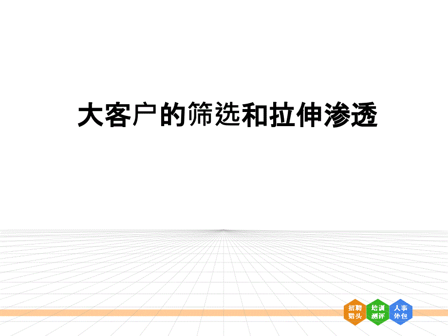 大客户的筛选和拉伸渗透_第1页