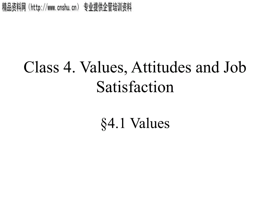 ValuesAttitudesandJobSatisfaction（英文版）_第1页