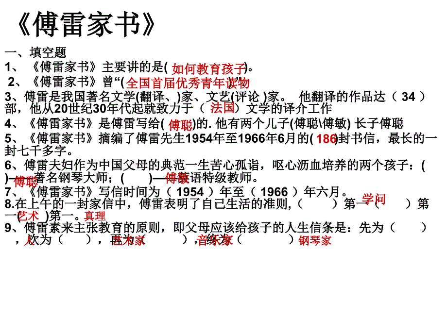 傅雷家书》PPT课件_第1页