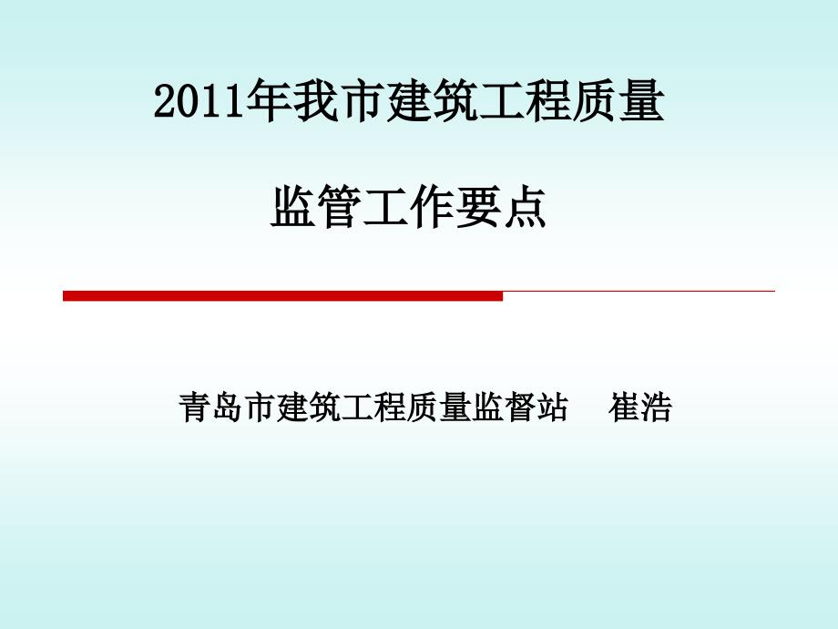 XXXX年质量监管工作要点(修改)_第1页