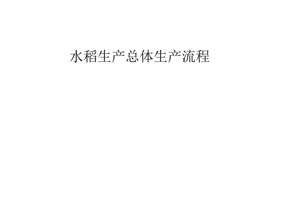 水稻生产流程PPT课件_第1页