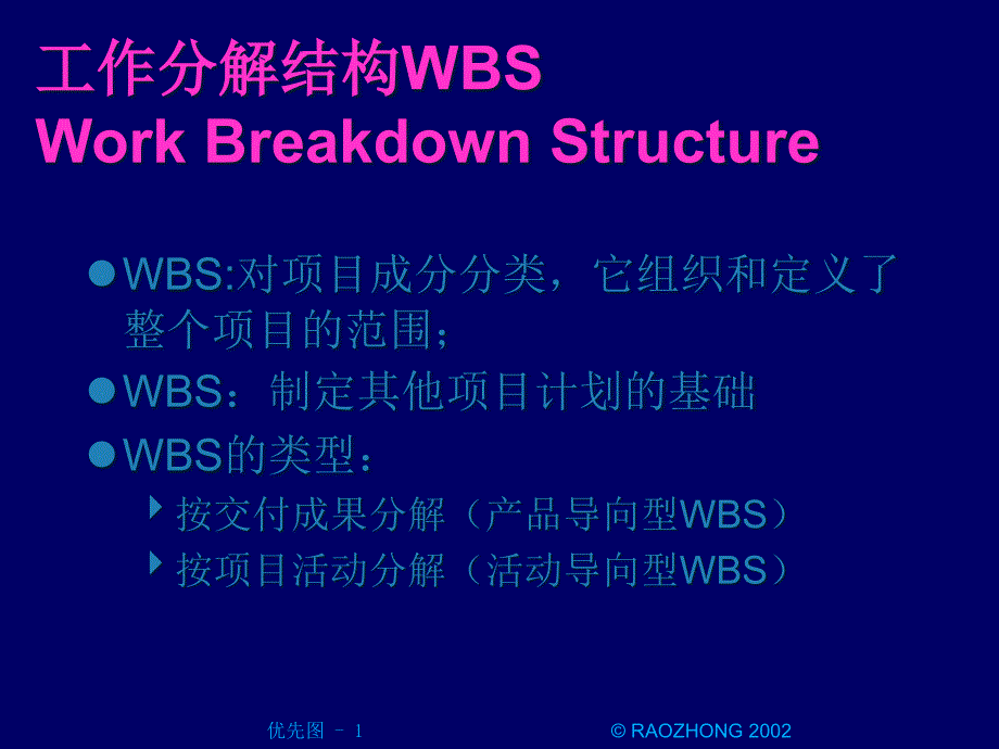 [项目管理]工作分解结构_第1页