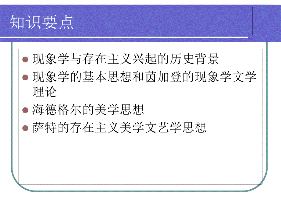 现象学美学与存在主义文论课件_第1页