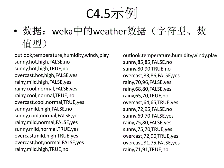 决策树C45算法总结_第1页