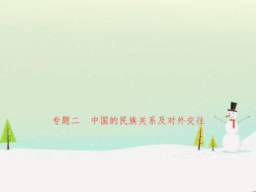 ogsAAA山東省濟寧市2019年中考?xì)v史專題復(fù)習(xí) 專題二 中國的民族關(guān)系及對外交往課件