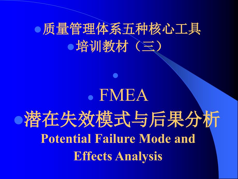 某公司質(zhì)量管理體系五種核心工具FMEA_第1頁(yè)