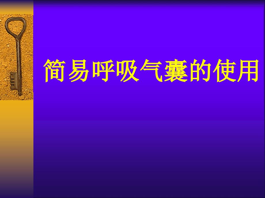 简易呼吸气囊使用课件_第1页