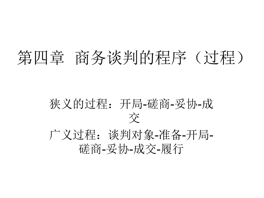 第四章--商务谈判的_第1页